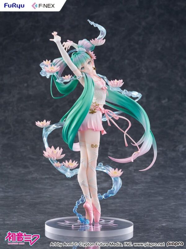 Hatsune Miku F:NEX PVC Szobor 1/7 Water lily Ver. 27 cm Hatsune Miku F:NEX PVC Szobor 1/7 Water lily Ver. 27 cm