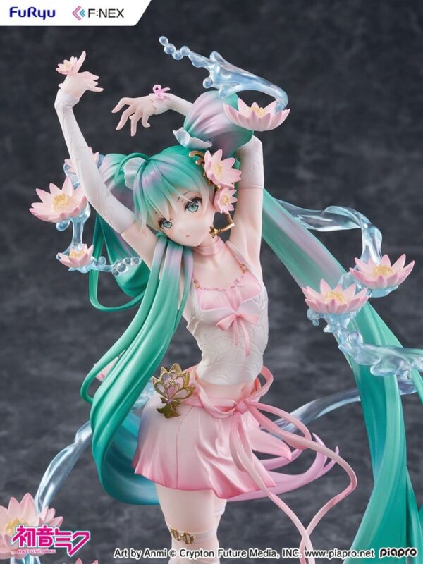 Hatsune Miku F:NEX PVC Szobor 1/7 Water lily Ver. 27 cm Hatsune Miku F:NEX PVC Szobor 1/7 Water lily Ver. 27 cm