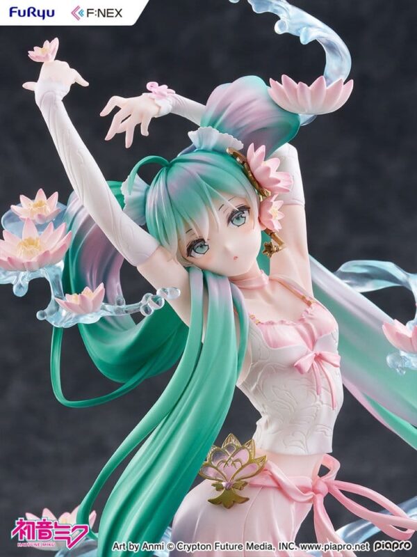 Hatsune Miku F:NEX PVC Szobor 1/7 Water lily Ver. 27 cm Hatsune Miku F:NEX PVC Szobor 1/7 Water lily Ver. 27 cm