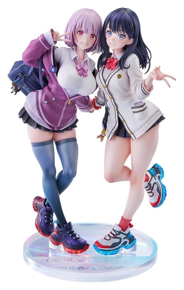 SSSS.GridmanPVC Szobors 1/7 2-Pack Rikka Takarada & Akane Shinjo feat. toridamono 22 cm