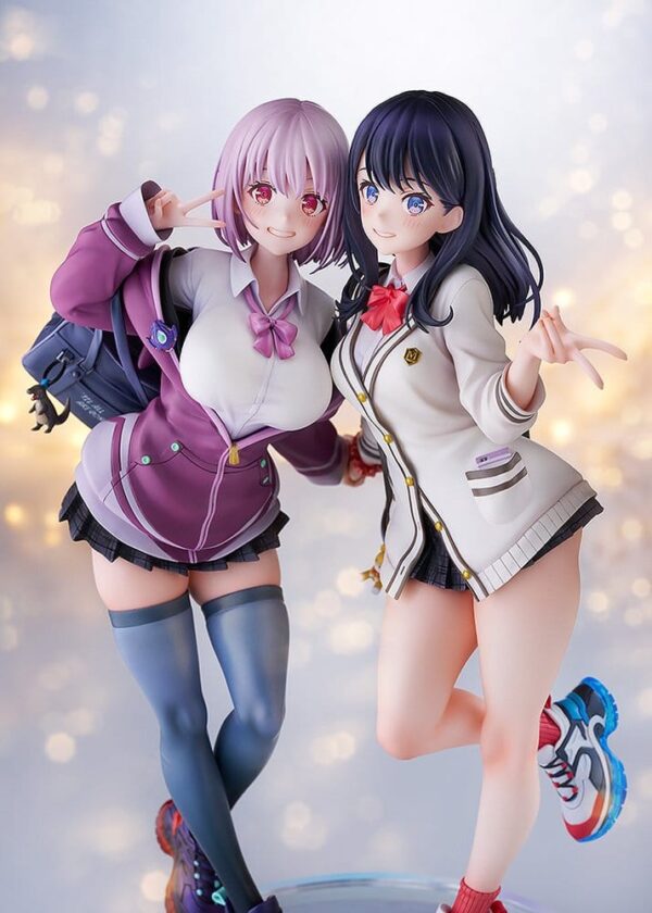 SSSS.GridmanPVC Szobors 1/7 2-Pack Rikka Takarada & Akane Shinjo feat. toridamono 22 cm