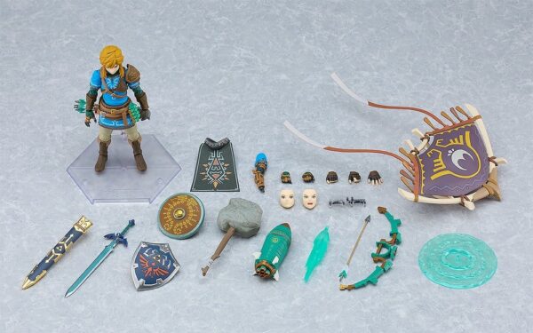 The Legend of Zelda Tears of the Kingdom Figma Akció Figura Link Tears of the Kingdom Ver. DX Edition 15 cm