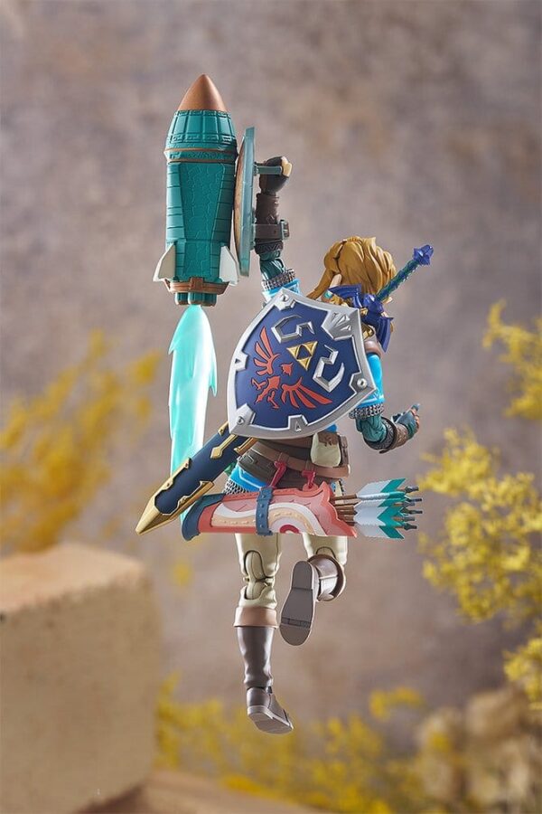 The Legend of Zelda Tears of the Kingdom Figma Akció Figura Link Tears of the Kingdom Ver. DX Edition 15 cm
