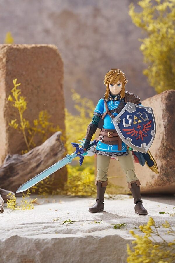 The Legend of Zelda Tears of the Kingdom Figma Akció Figura Link Tears of the Kingdom Ver. DX Edition 15 cm