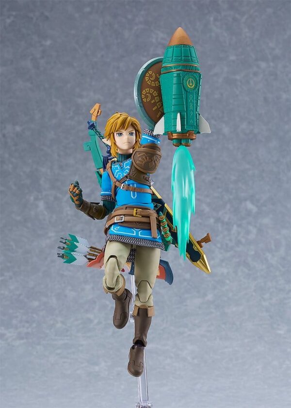 The Legend of Zelda Tears of the Kingdom Figma Akció Figura Link Tears of the Kingdom Ver. DX Edition 15 cm