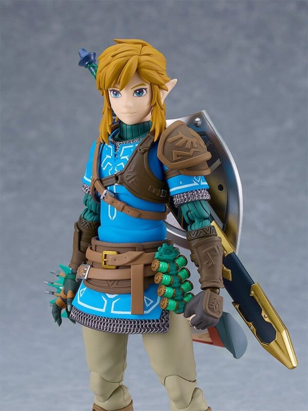 The Legend of Zelda Tears of the Kingdom Figma Akció Figura Link Tears of the Kingdom Ver. DX Edition 15 cm