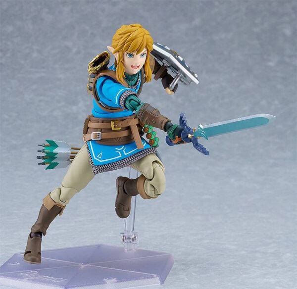 The Legend of Zelda Tears of the Kingdom Figma Akció Figura Link Tears of the Kingdom Ver. DX Edition 15 cm