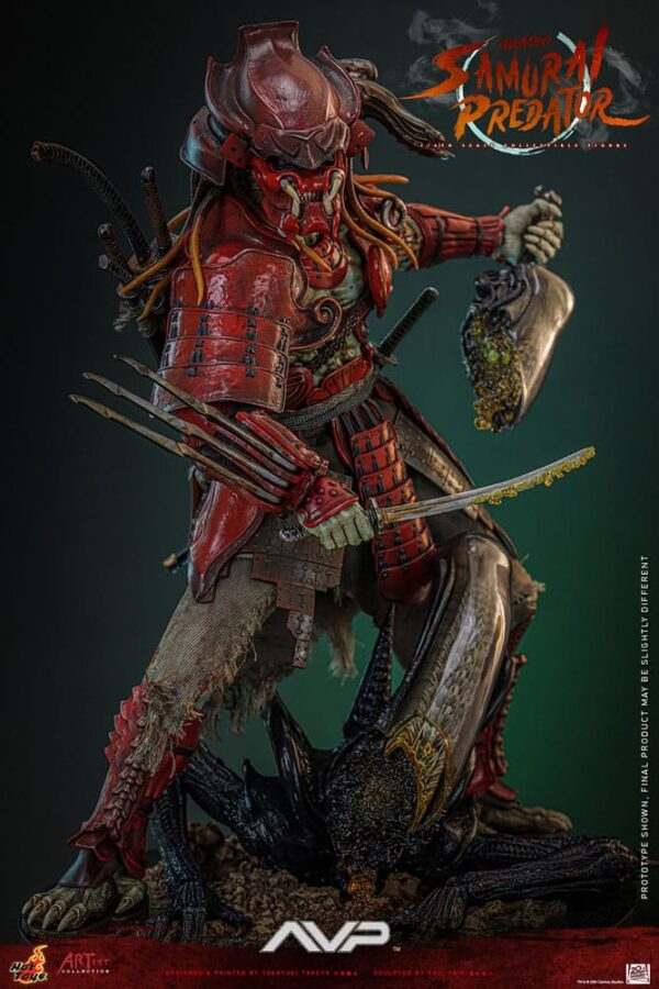 Alien vs. Predator Artist Collection Akció Figura 1/6 Akaoni Samurai Predator 35 cm