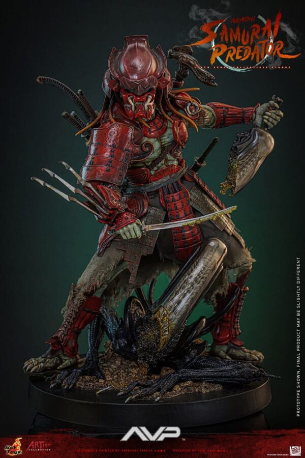 Alien vs. Predator Artist Collection Akció Figura 1/6 Akaoni Samurai Predator 35 cm
