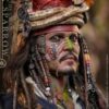 Pirates of the Caribbean: Dead Man's Chest Akció DX Figura 1/6 Pelegostos Chief Jack Sparrow 30 cm
