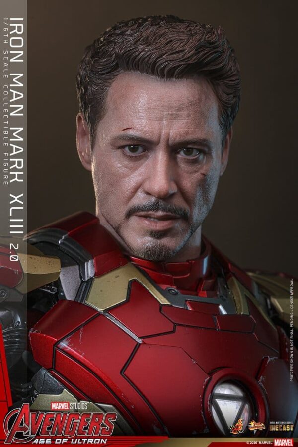 Avengers: Age of Ultron Movie Masterpiece Diecast Akció Figura 1/6 Iron Man Mark XLIII (2.0) 32 cm