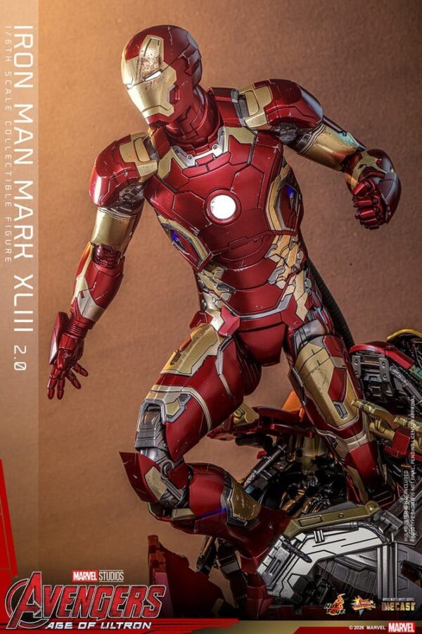 Avengers: Age of Ultron Movie Masterpiece Diecast Akció Figura 1/6 Iron Man Mark XLIII (2.0) 32 cm