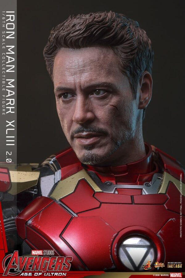Avengers: Age of Ultron Movie Masterpiece Diecast Akció Figura 1/6 Iron Man Mark XLIII (2.0) 32 cm