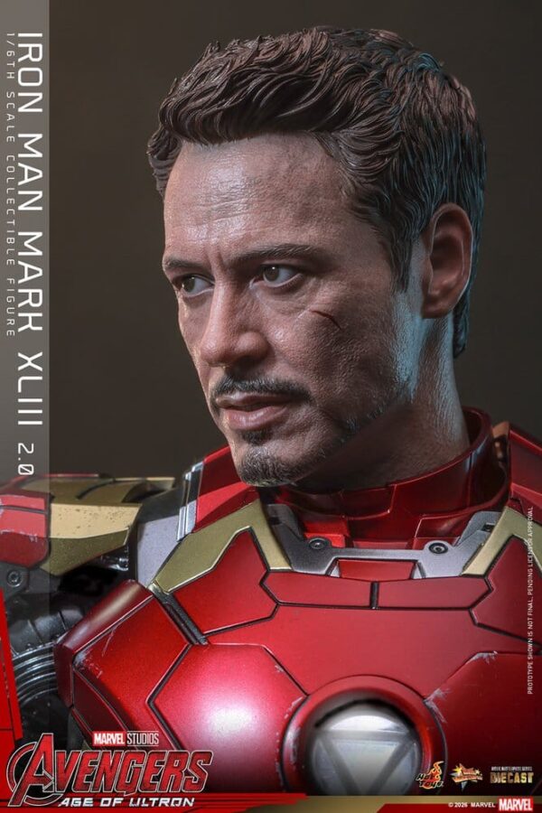 Avengers: Age of Ultron Movie Masterpiece Diecast Akció Figura 1/6 Iron Man Mark XLIII (2.0) 32 cm