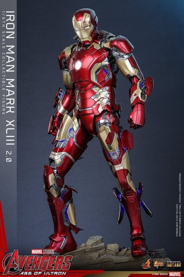 Avengers: Age of Ultron Movie Masterpiece Diecast Akció Figura 1/6 Iron Man Mark XLIII (2.0) 32 cm