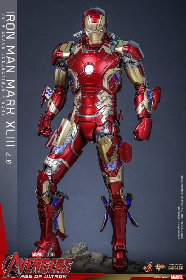 Avengers: Age of Ultron Movie Masterpiece Diecast Akció Figura 1/6 Iron Man Mark XLIII (2.0) 32 cm