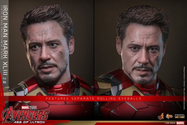 Avengers: Age of Ultron Movie Masterpiece Diecast Akció Figura 1/6 Iron Man Mark XLIII (2.0) 32 cm