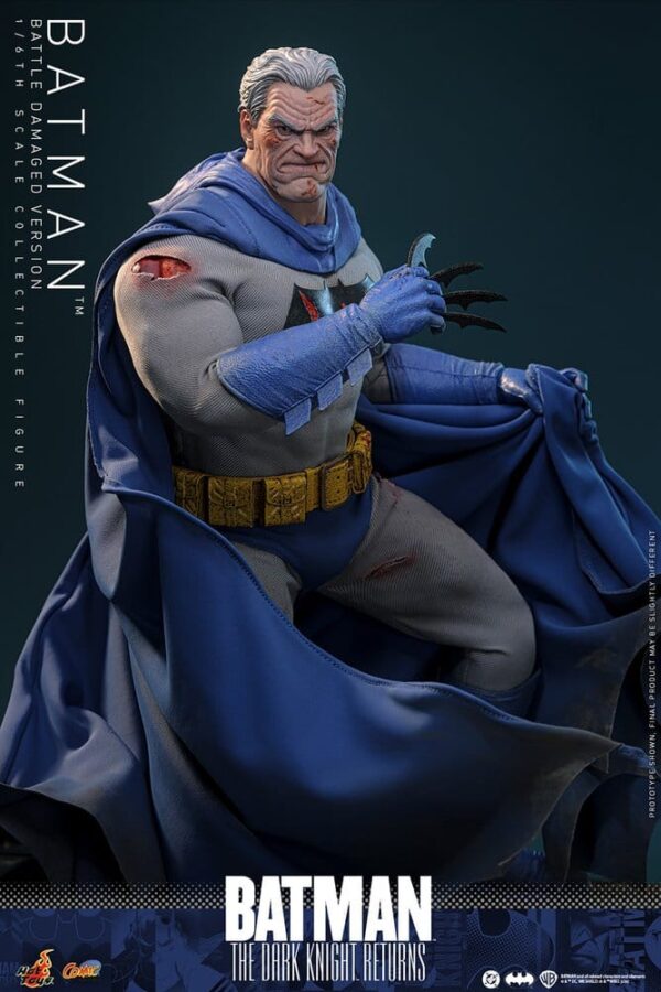Batman: The Dark Knight Returns Comic Masterpiece Akció Figura 1/6 Batman (Battle Damaged Version) 32 cm