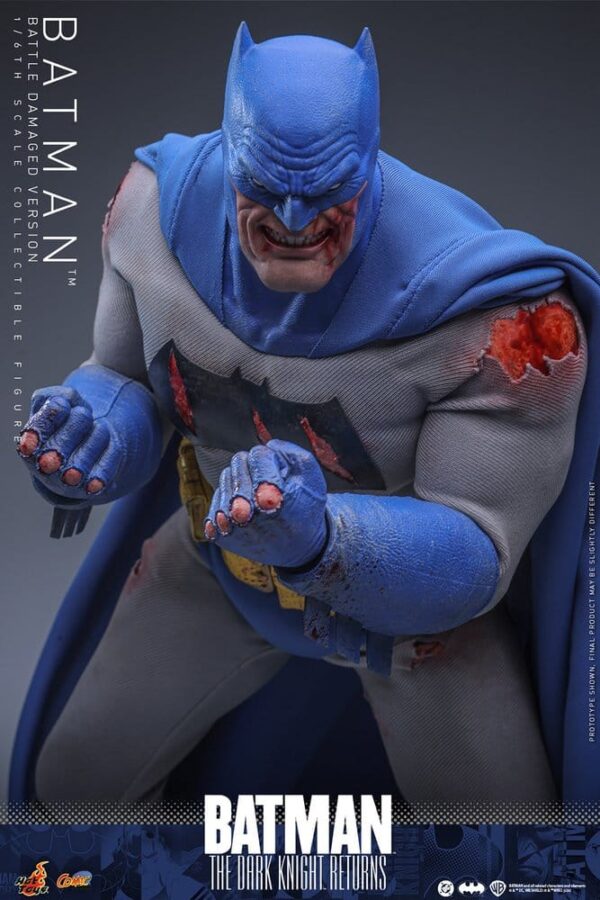 Batman: The Dark Knight Returns Comic Masterpiece Akció Figura 1/6 Batman (Battle Damaged Version) 32 cm