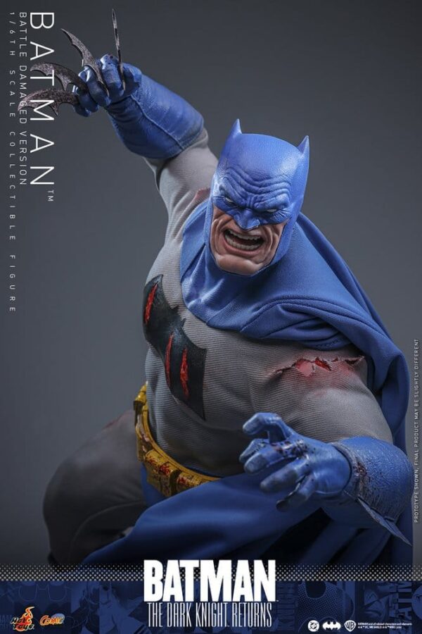 Batman: The Dark Knight Returns Comic Masterpiece Akció Figura 1/6 Batman (Battle Damaged Version) 32 cm