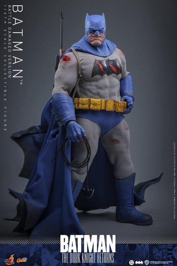 Batman: The Dark Knight Returns Comic Masterpiece Akció Figura 1/6 Batman (Battle Damaged Version) 32 cm