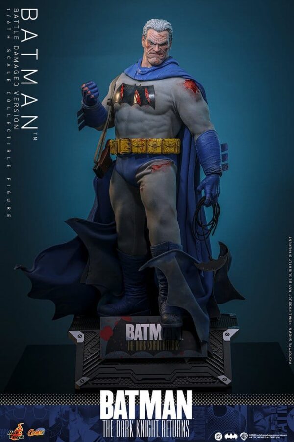 Batman: The Dark Knight Returns Comic Masterpiece Akció Figura 1/6 Batman (Battle Damaged Version) 32 cm