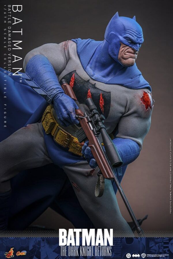 Batman: The Dark Knight Returns Comic Masterpiece Akció Figura 1/6 Batman (Battle Damaged Version) 32 cm