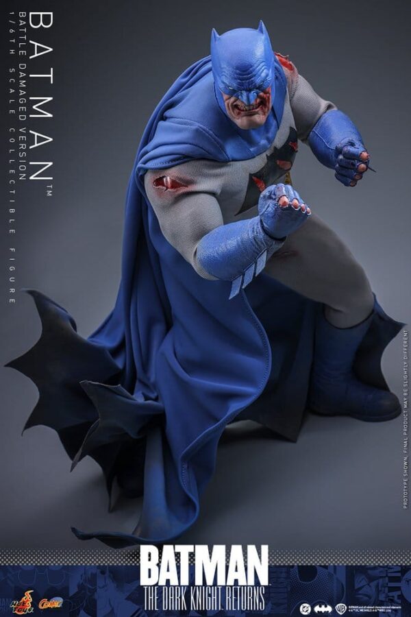 Batman: The Dark Knight Returns Comic Masterpiece Akció Figura 1/6 Batman (Battle Damaged Version) 32 cm