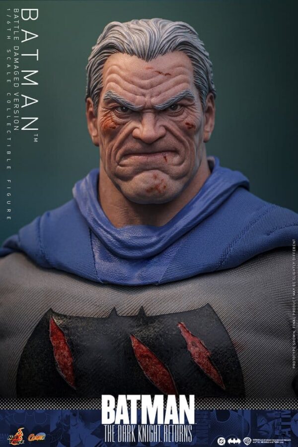 Batman: The Dark Knight Returns Comic Masterpiece Akció Figura 1/6 Batman (Battle Damaged Version) 32 cm