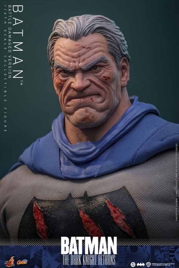 Batman: The Dark Knight Returns Comic Masterpiece Akció Figura 1/6 Batman (Battle Damaged Version) 32 cm