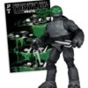 Teenage Mutant Ninja Turtles Page Punchers Akció Figura (Black White & Green) (Red Platinum Edition) 13 cm