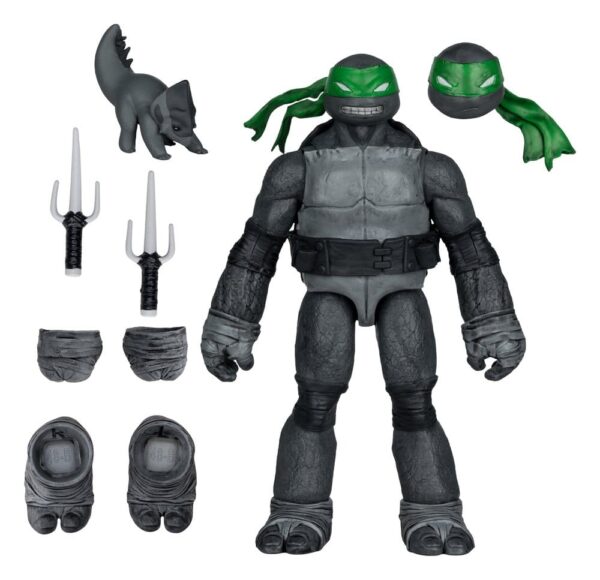 Teenage Mutant Ninja Turtles Page Punchers Akció Figura (Black White & Green) (Red Platinum Edition) 13 cm