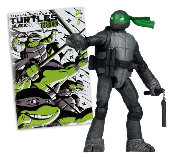 Teenage Mutant Ninja Turtles Page Punchers Akció Figura Michelangelo (Black White & Green) (Red Platinum Edition) 13 cm
