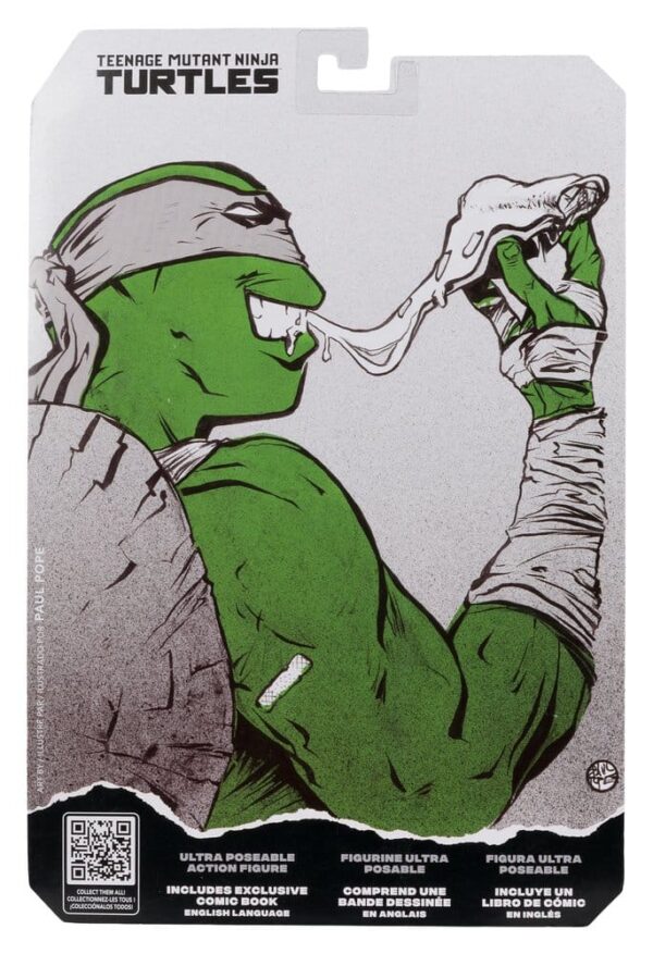 Teenage Mutant Ninja Turtles Page Punchers Akció Figura Michelangelo (Black White & Green) (Red Platinum Edition) 13 cm