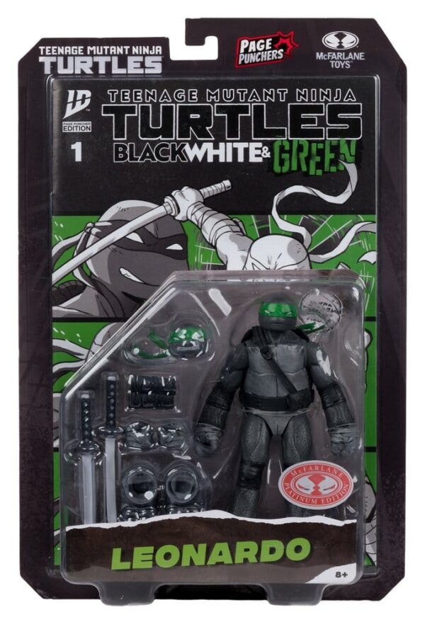 Teenage Mutant Ninja Turtles Page Punchers Akció Figura Leonardo (Black White & Green) (Red Platinum Edition) 13 cm Teenage Mutant Ninja Turtles Page Punchers Akció Figura Leonardo (Black White & Green) (Red Platinum Edition) 13 cm