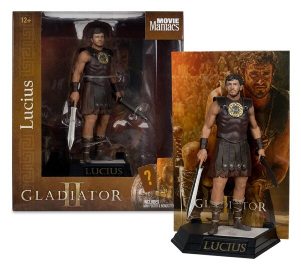 Gladiator II Movie Maniacs Akció Figura Lucius 16 cm