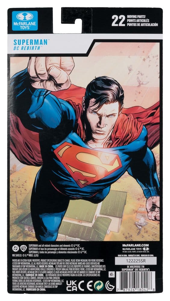 DC Multiverse Akció Figura Superman (Rebirth) (Blister Card) 18 cm DC Multiverse Akció Figura Superman (Rebirth) (Blister Card) 18 cm
