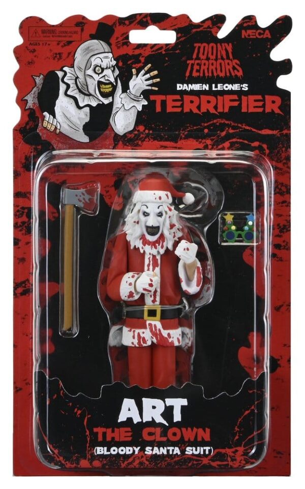 Terrifier 3 Toony Terrors Akció Figura Santa Suit Art the Clown (Bloody Version) 15 cm