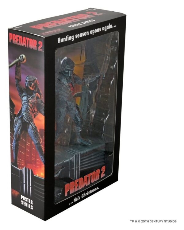Predator 2 Akció Figura City Hunter Poster Series 18 cm