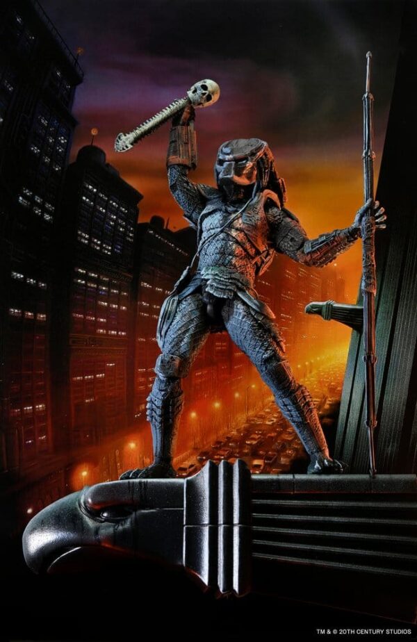 Predator 2 Akció Figura City Hunter Poster Series 18 cm