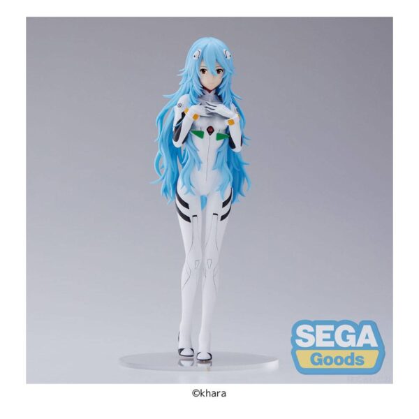 Evangelion: 3.0+1.0 Thrice Upon a Time SPM PVC Szobor Rei Ayanami Long Hair Ver. 21 cm