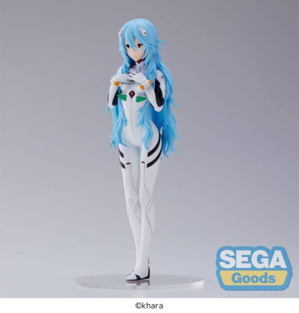Evangelion: 3.0+1.0 Thrice Upon a Time SPM PVC Szobor Rei Ayanami Long Hair Ver. 21 cm