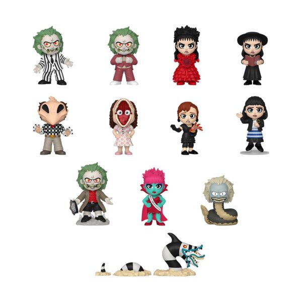 Funko Mystery Minis: Beetlejuice -Beetlejuice, Lydia Deetz, Sandworm, Adam Maitland, Barbara Maitland, Delia Deetz, Miss Argentin, Snake (Blind Box/Random)