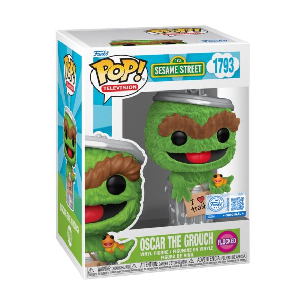 Funko POP! 123 Sesame Street - Oscar the Grouch (Flocked) (Special Edition) (1793)