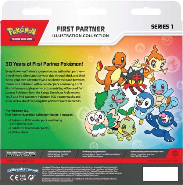 Pokemon First Partner Illustration Collection - Series 1