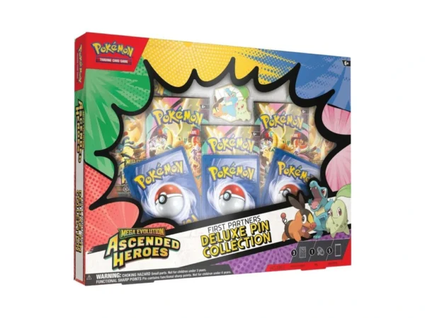 Pokemon Mega Evolution Ascended First Partners Deluxe Pin Collection