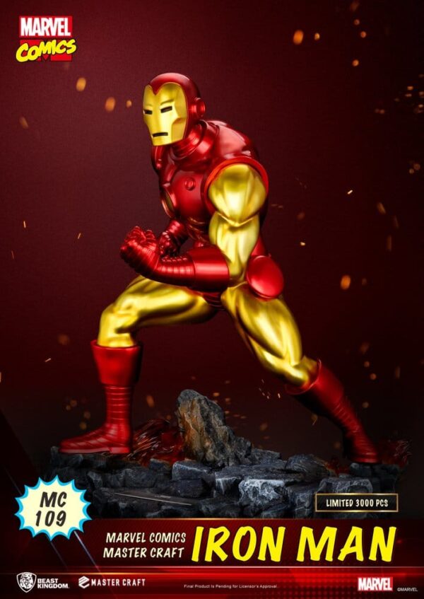Marvel Comics Master Craft Szobor Iron Man 29 cm