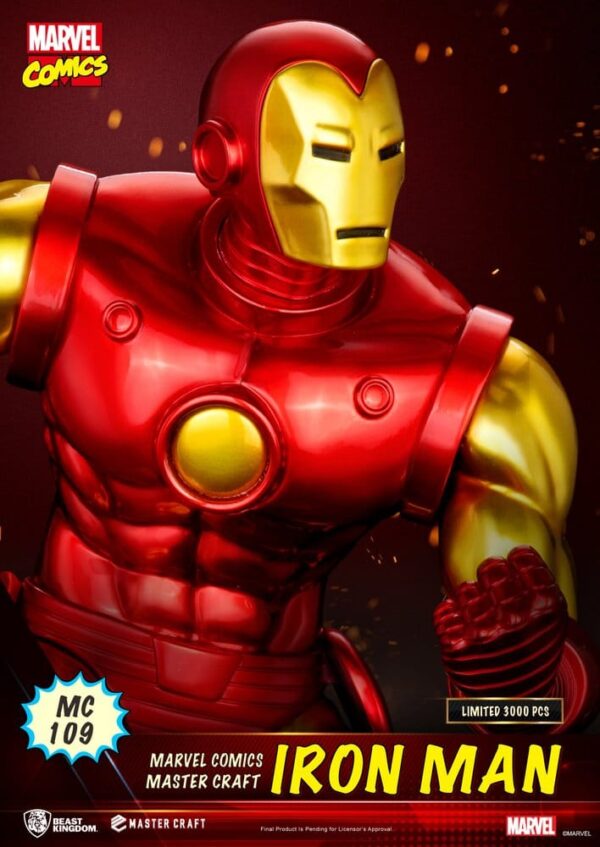 Marvel Comics Master Craft Szobor Iron Man 29 cm