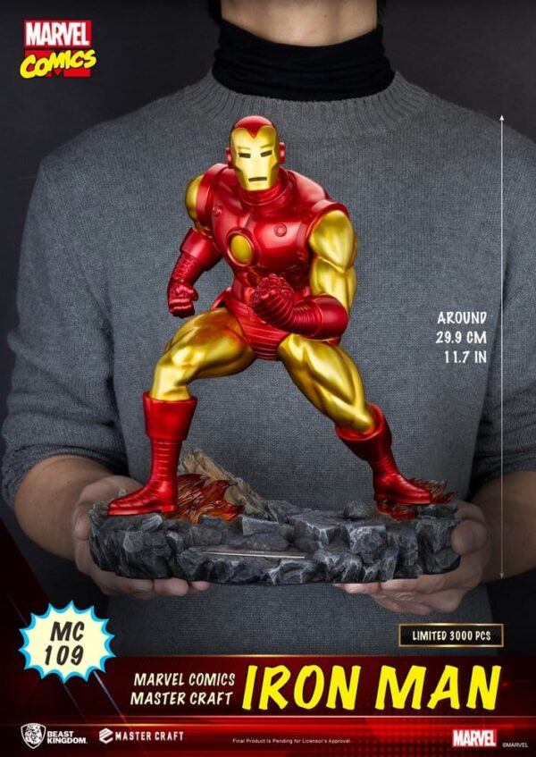 Marvel Comics Master Craft Szobor Iron Man 29 cm