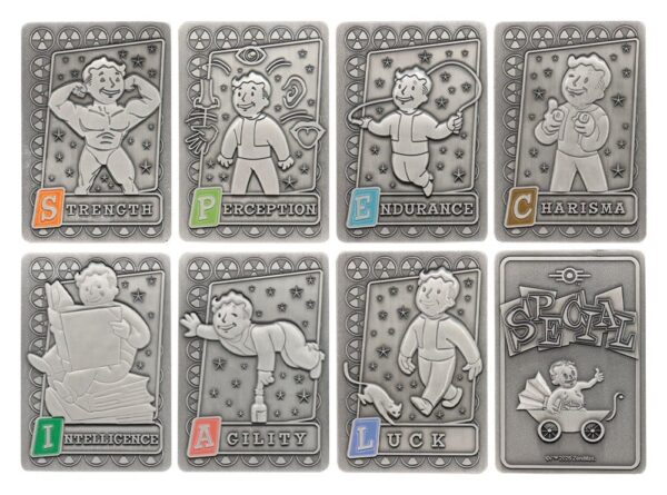 Fallout Ingots with Album S.P.E.C.I.A.L. Perk Card Collector’s Album